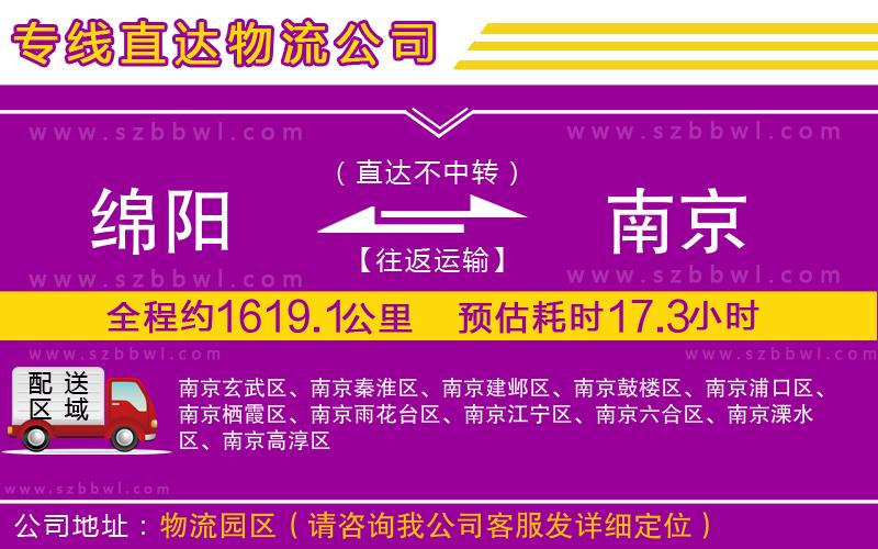 綿陽(yáng)到南京貨運(yùn)專線