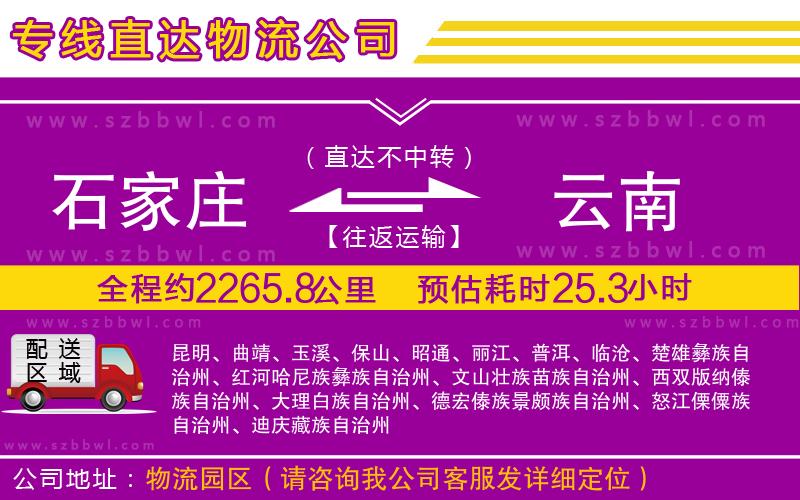 石家莊到云南物流專(zhuān)線